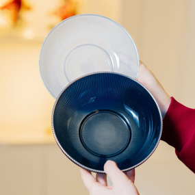 Чаша Dogale Plisse 18 см, цвет перламутр