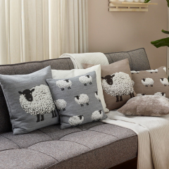 Чехол для подушки декоративной Fluffys Gang 40х40 см, цвет коричневый