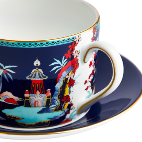 Чашка чайная с блюдцем Blue Pagoda 150 мл