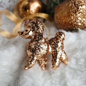 Игрушка на елку "Пудель" 9,5 см