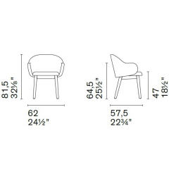 Стул Calligaris Holly Fab CS2206, Hemp
