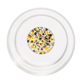 Стакан Teca Terrazzo 350 мл, черный/янтарный