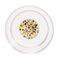 Стакан Teca Terrazzo 350 мл, черный/янтарный