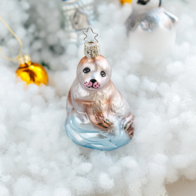 Игрушка на елку "Морской котик" 9,5 см