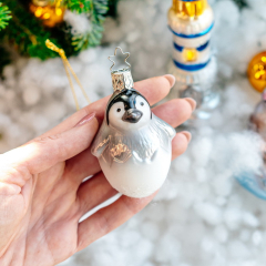 Новогодняя игрушка "Императорский пингвиненок" 7,5 см