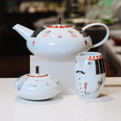 Набор из сахарницы и сливочника Tea With Alice, 2 предмета