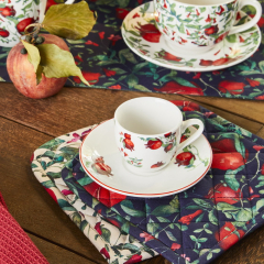 Набор чашек для эспрессо с блюдцами Atollo Melograno 80 мл, 12 предметов