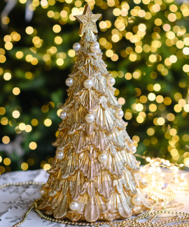 Фигурка "Золотая ель" 36 см