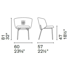 Стул Calligaris Sweel CS2211, Cream
