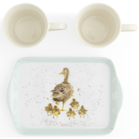 Набор кружек "Утята" 180 мл на подносе, 3 предмета