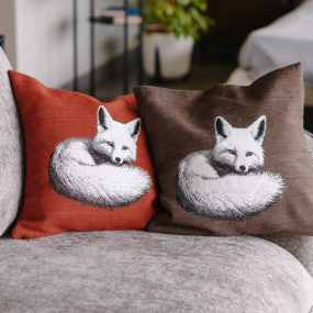 Чехол для подушки Sander Fox Tail 45х45 см, цвет кофе
