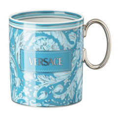 Кружка Versace Barocco Teal 300 мл, голубая