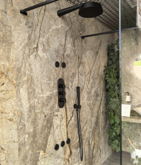 Душевая система Gessi Cono, черный матовый