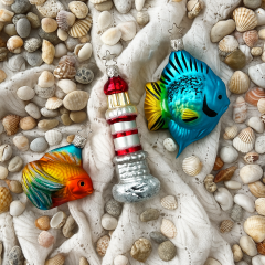 Игрушка на елку "Маяк" 12,5 см, цвет красный