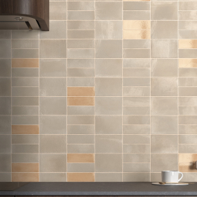 Керамогранит Equipe Miyako 5х15, Golden Ochre Gloss, 7,8 мм