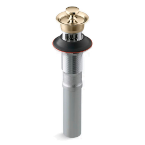 Слив для раковины Kohler 7127-A-AF, с переливом, золото