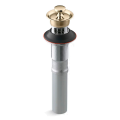 Слив для раковины Kohler 7127-A-AF, с переливом, золото