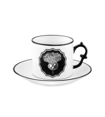 Чашка чайная с блюдцем Herbariae 200 мл, белая