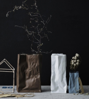 Ваза Bag White 18 см