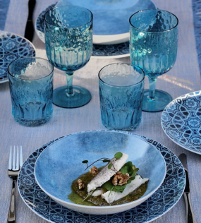 Бокал для вина Glass Serena 450 мл, бирюзовый