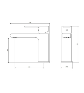Смеситель для раковины iB Rubinetti WhyNot WN200NP, черный матовый
