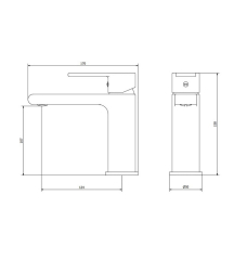 Смеситель для раковины iB Rubinetti WhyNot WN200NP, черный матовый