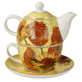 Набор чайный на 1 персону "Подсолнухи", 3 предмета