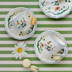 Набор чашек для эспрессо с блюдцами Oiseaux De Paradis 85 мл, 4 предмета