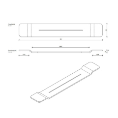 Полка Decor Walther Black Stone 0973160, черная матовая