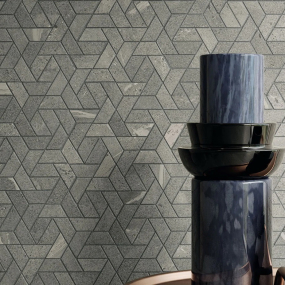 Мозаика керамогранитная Italon Metropolis 28,6х34,7 Naturale, Graphite Dark Icon, 9 мм