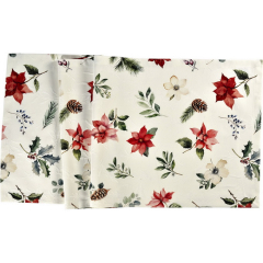Скатерть-дорожка Xmas Flowers 40х100 см
