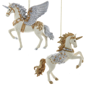 Елочная игрушка "Единорог/ Пегас" 12,7 см, в ассортименте