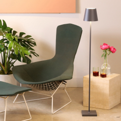 Лампа напольная Zafferano Poldina Pro L 122 см, темно-серая