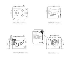 Унитаз подвесной Flaminia App 48х36 AP119, compact, с сиденьем, белый