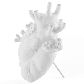 Ваза Love in Bloom 25 см, белая