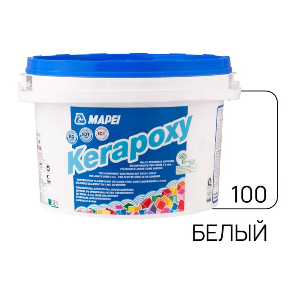 Фуга эпоксидная Kerapoxy N100 2 кг, цвет белый
