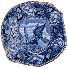 Тарелка столовая "Маастрихтский корабль" Classics on Acid 28 см