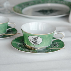 Чашка для завтрака с блюдцем Casadalba 357 мл