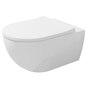 Унитаз Flaminia App 54х36 AP118S, Gosilent, с сиденьем, белый