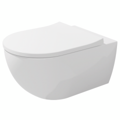 Унитаз Flaminia App 54х36 AP118S, Gosilent, с сиденьем, белый