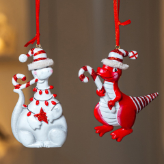 Игрушка на елку "Дракоша красный" 10 см