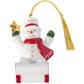Елочная игрушка "Снеговик" Christmas Classics 9х7,5 см