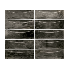 Плитка керамическая Equipe Hanoi 6,5х20, Arco Black Ash, 8 мм