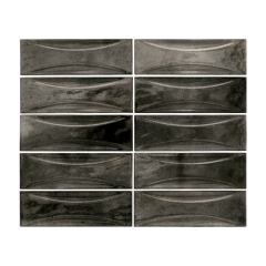 Плитка керамическая Equipe Hanoi 6,5х20, Arco Black Ash, 8 мм