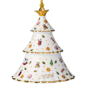 Елочная игрушка Villeroy & Boch Christmas Classics "Ель 2026" 8,5 см