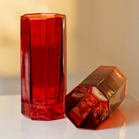 Набор бокалов лонгдринк Versace Medusa Lumiere Rhapsody, 2 шт, цвет красный