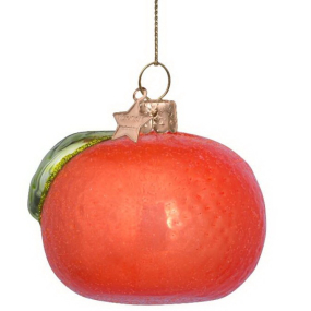 Елочная игрушка "Мандарин" 5 см
