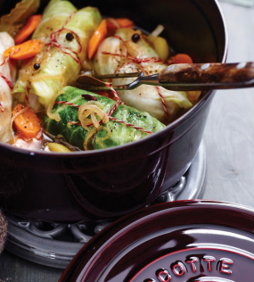 Кокот круглый La Cocotte 26 см / 5,2 л, гранатовый