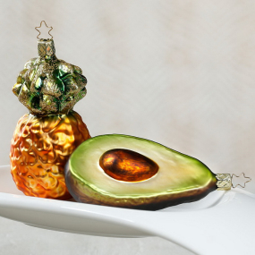 Новогодняя игрушка "Авокадо" 11,5 см