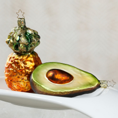Новогодняя игрушка "Авокадо" 11,5 см